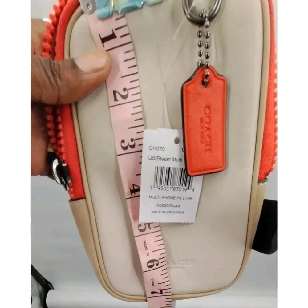 NWT Coach Multifunction Phone Pack In Colorblock CH070